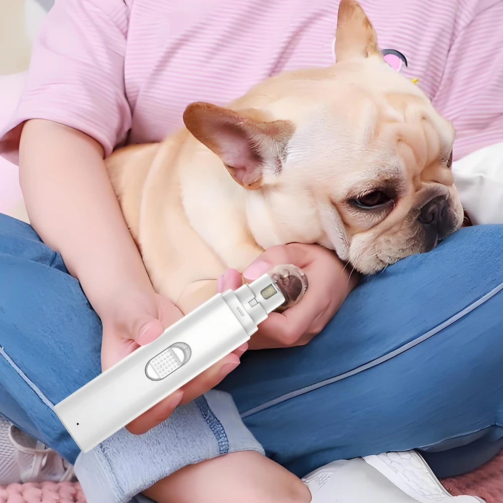 Electric Pet Nail Grinder Painless Paws Grooming and Smoothing Cat Nail Grinder 2-Speed for Small Medium Large Dogs Cats